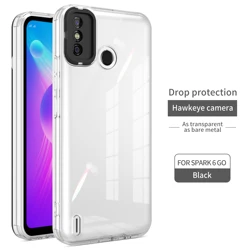 Case for Tecno transparent Eagle eye lens series mobilephone Silicone TPU Cover Shockproof phone Case for spark6 GO CAMON16 PRO
