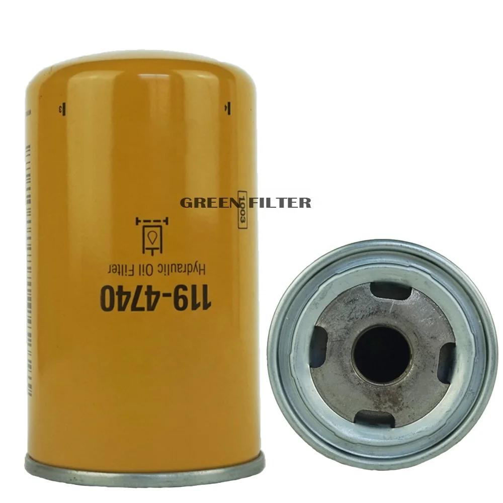 GreenFilter-Transmission oil filter USE FOR CAT 119-4740 HF35467/P550486/P551324/57116/BT8417/1194740 119-4740
