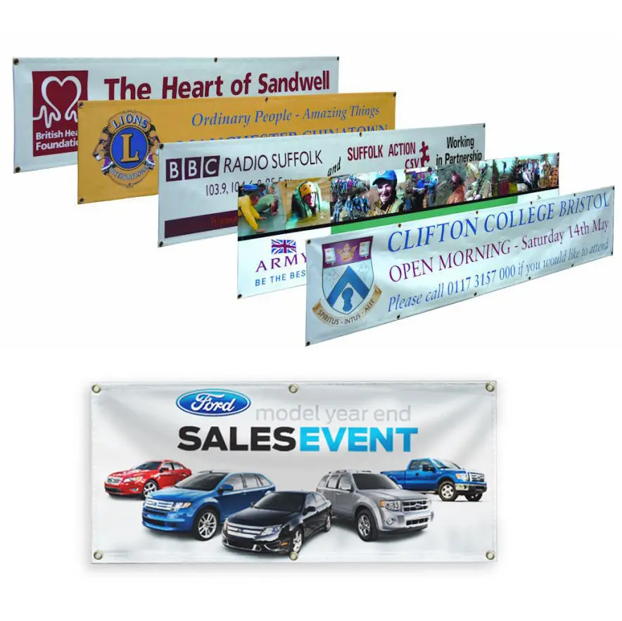 Custom Printed Banner Digital Printing Flex Vinyl Mesh Banner Signs Custom Outdoor Advertising Pvc Vinyl Frontlit Banner