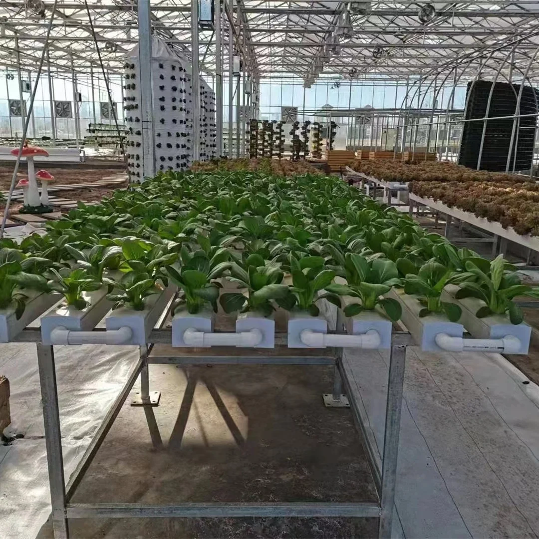 Customized sizes hydroponic tube square PVC pipe hydroponic channel pipes for plant growing NFT system