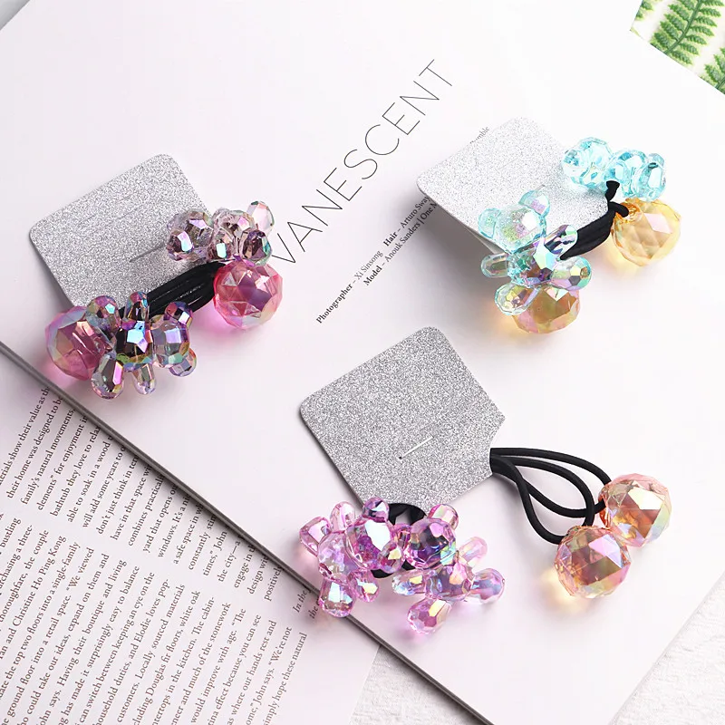 MYLULU kids hair ball bow hair ties for kids hair knocker products for black kids beads accessories braided ponytail