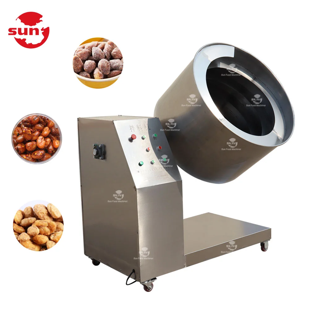 Fully automatic peanut almond nut mixing machine flour coating nut machine cashew nut flavoring coating machine