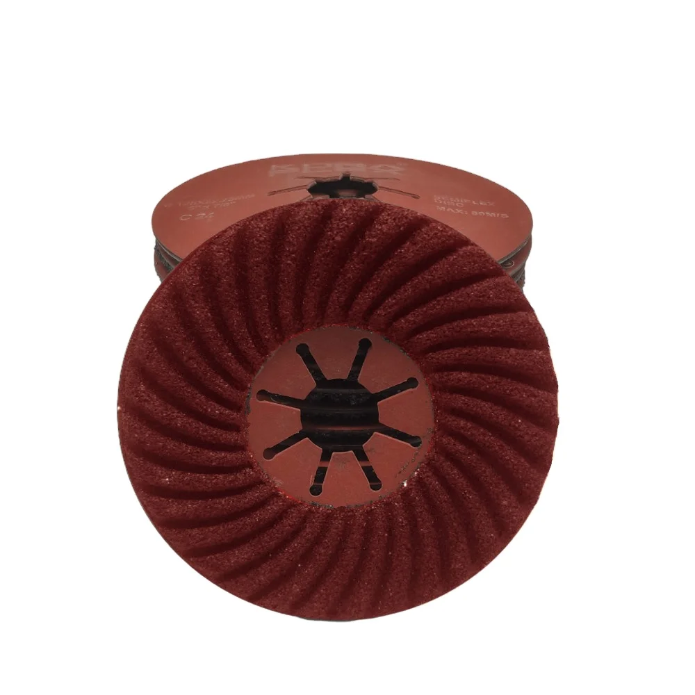 Aluminum Oxide Semi-flex grinding disc with 8 silence line 115mm 125mm 180mm semi-flex dsik for big area rust removal&grinding