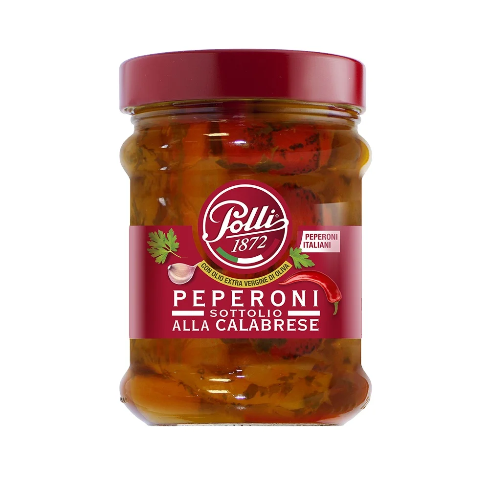 Итальянская банка 285 г жареный маринованный острый аромат alla calabrese Pepper в масле для экспорта