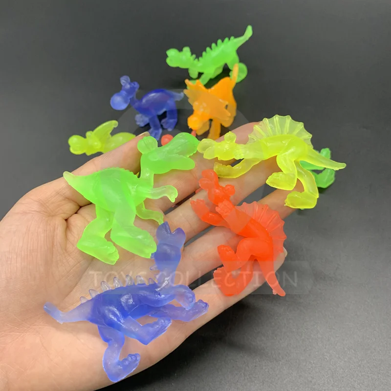 Dinosaur Toy TPR Soft Animal Stretchy Skeleton Toys Dino. For 50 55MM 2 Inch Capsule Toys