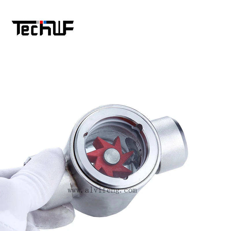 Metal Tube Float Flow Meter Stainless Steel Welded End Liquid Sight Glass Water  Flow Indicator with Paddle Wheel