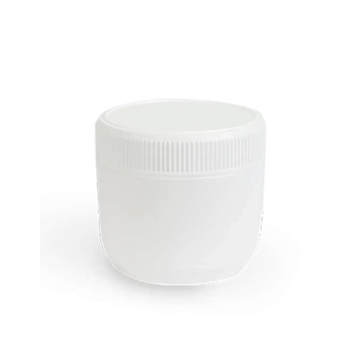 High Demand Air Tight Quality  250gm & 1000gm PE White Round Container C/W Stopper & Screw Cover