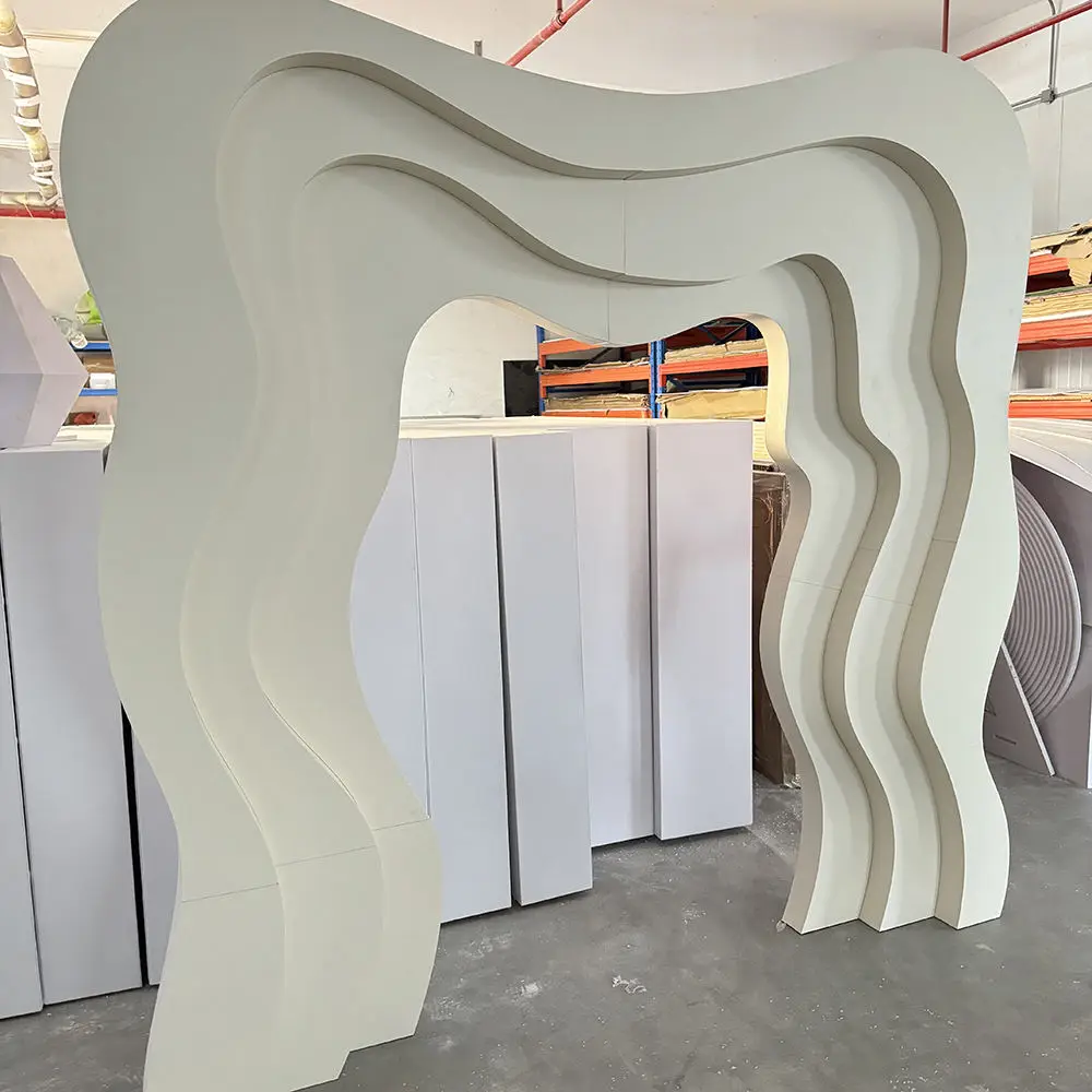 Wedding decoration special 3D open customized color arch backdrop combination wedding stage backdrop bridal shower