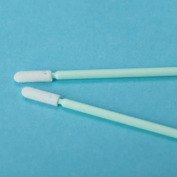 Sponge Cotton Swab Cm-fs741 Round Head Green Rod Lens Purification Wipe Stick 500 Pack