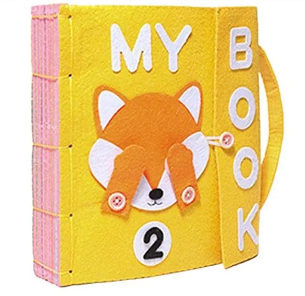 
3D 5 Styles DIY My First Cloth Book Infant Baby Felt Quiet Cloth Books Early Learning Educational Felt Material Development Book 