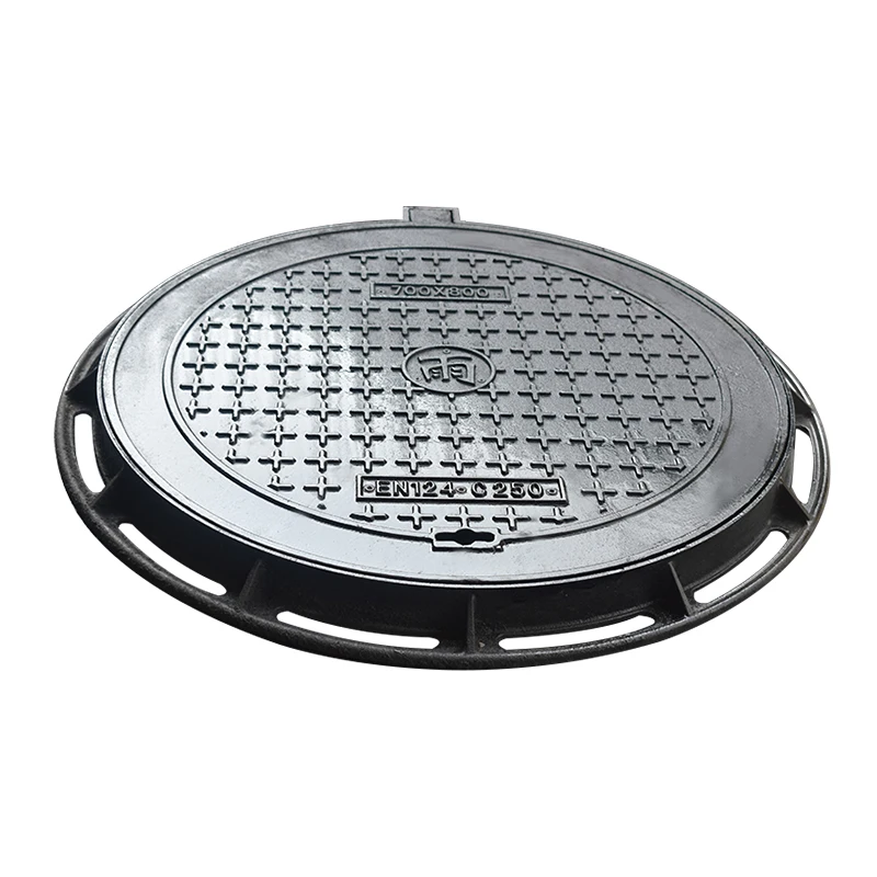 Круглая крышка люка из чугуна класса EN124 B125 C250 ковкого для проходной дорожки жилого и