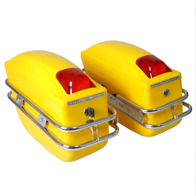 K6 motorcycle side box two three boxes hanging partial modified tailbox trunk tail boxes with light ABS material