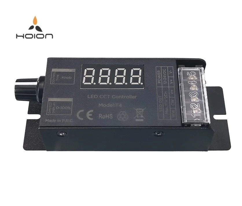HOION DC12-24V 17A CW WW цветовой температуры двойной настраиваемый белый 2CH CCT светодиодный контроллер