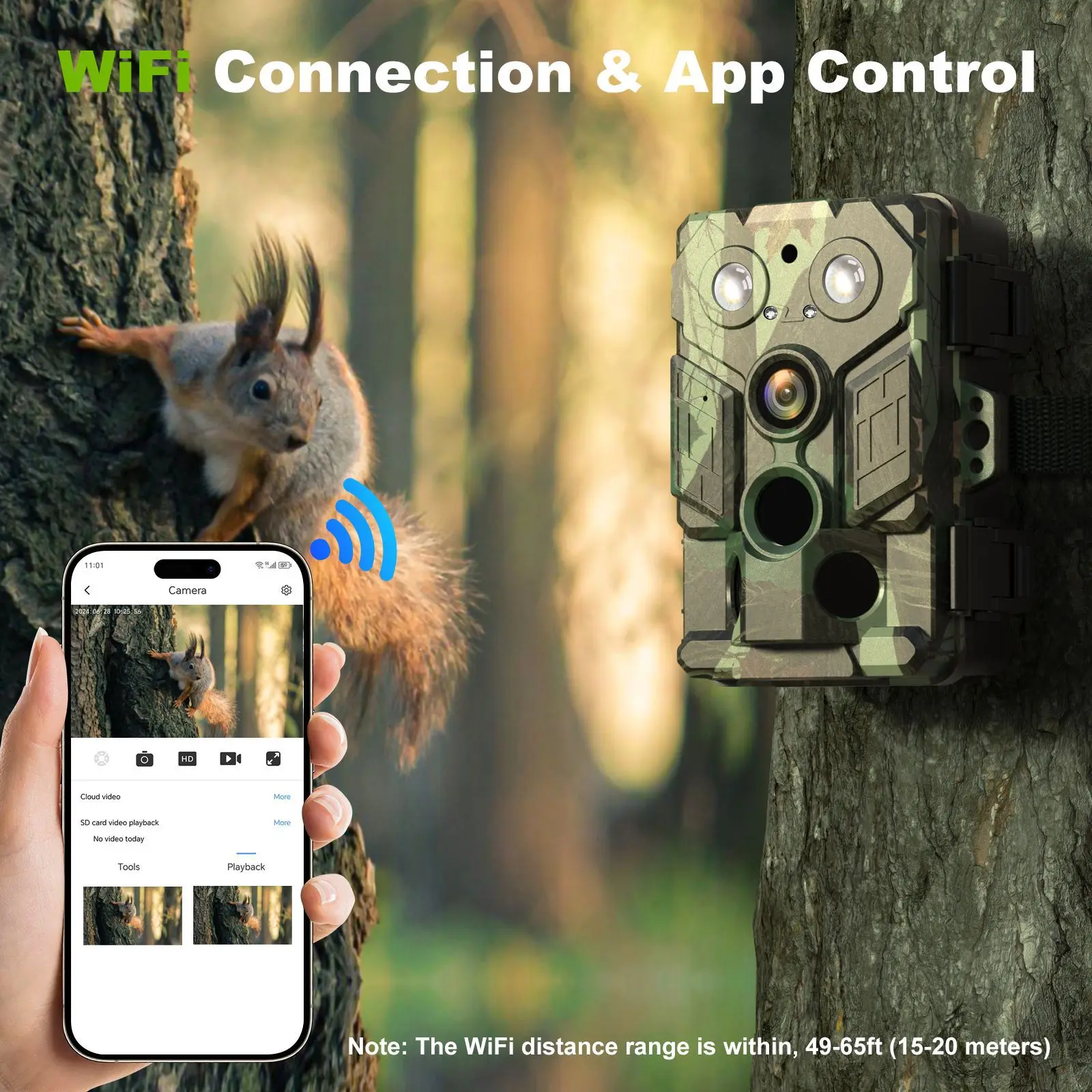 32MP Infrared ultra HD hunting camera IP66 wildlife motion detection cameras for hunting, wireless camera