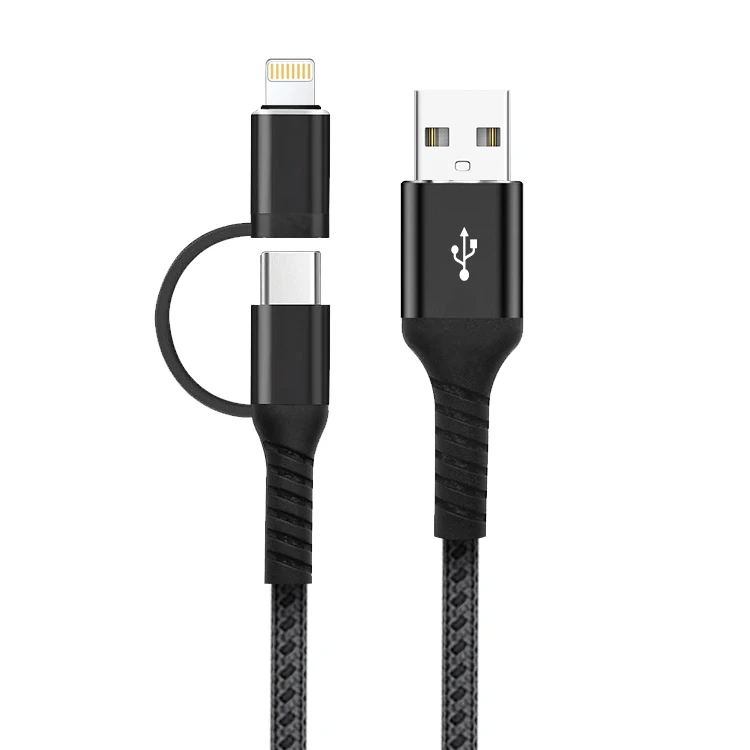 
Pd 60w Fast Charging Braided 3 4 In 1 Usb Cable Universal Cabo Micro Kabel 10 In 1 Usb C To Usb C To Type C Multi Charger Cable 