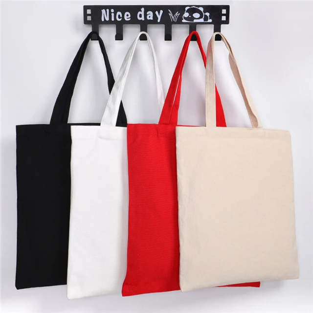 promotion eco blank cotton canvas tote bags with personalize logo