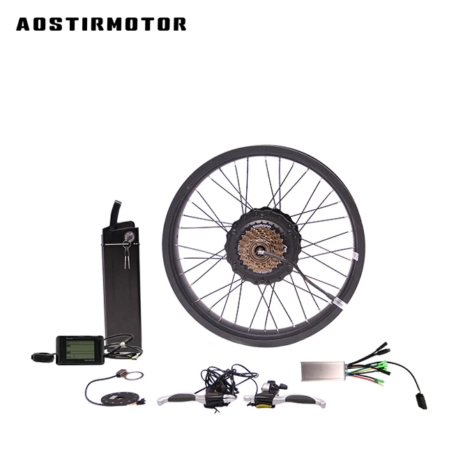 Complete waterproof kit 20x4 fat wheel 36v battery 500w motor e bike conversion kit