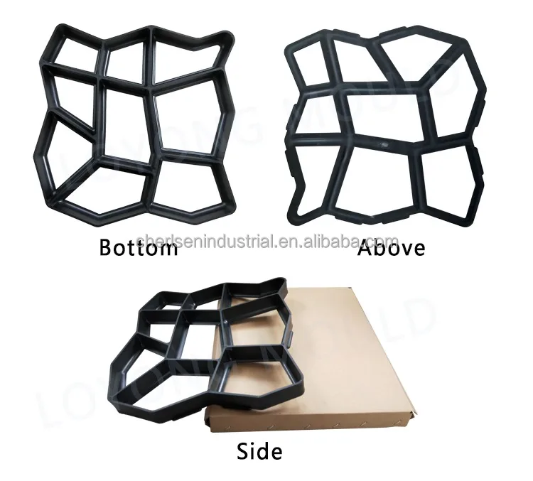 Home Garden Used Plastic DIY Stepping Stone Mold 2021 Multi-shaped Paving Molds Hot Sell