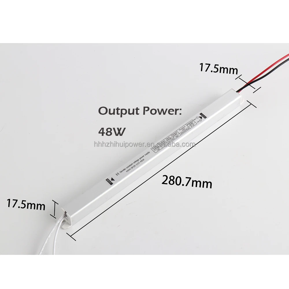 IP20 Ultra Thin LED Light Driver 12V Small Switching Power Supply 24w 36w 48w Led Driver Ultra Slim Power Supply