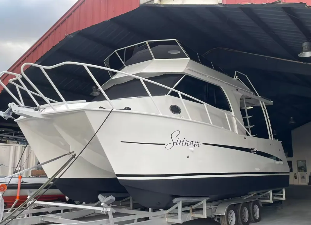 Poseidon  29ft 8.8m aluminum catamaran cruising yacht cabin fishing boat for sale