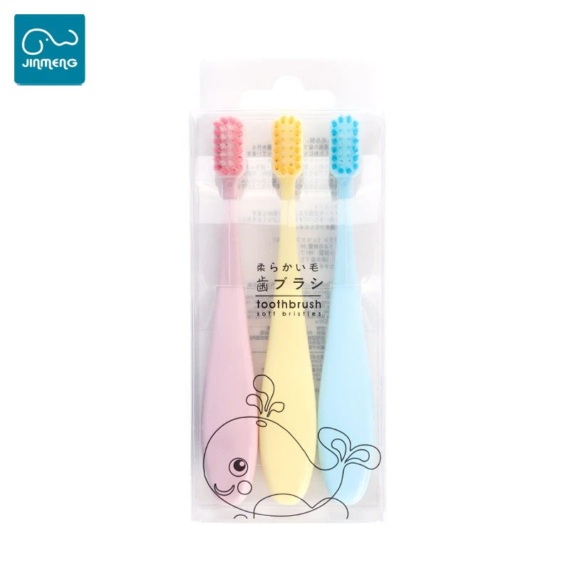 
The best-selling new design children travel soft toothbrush pack 3 