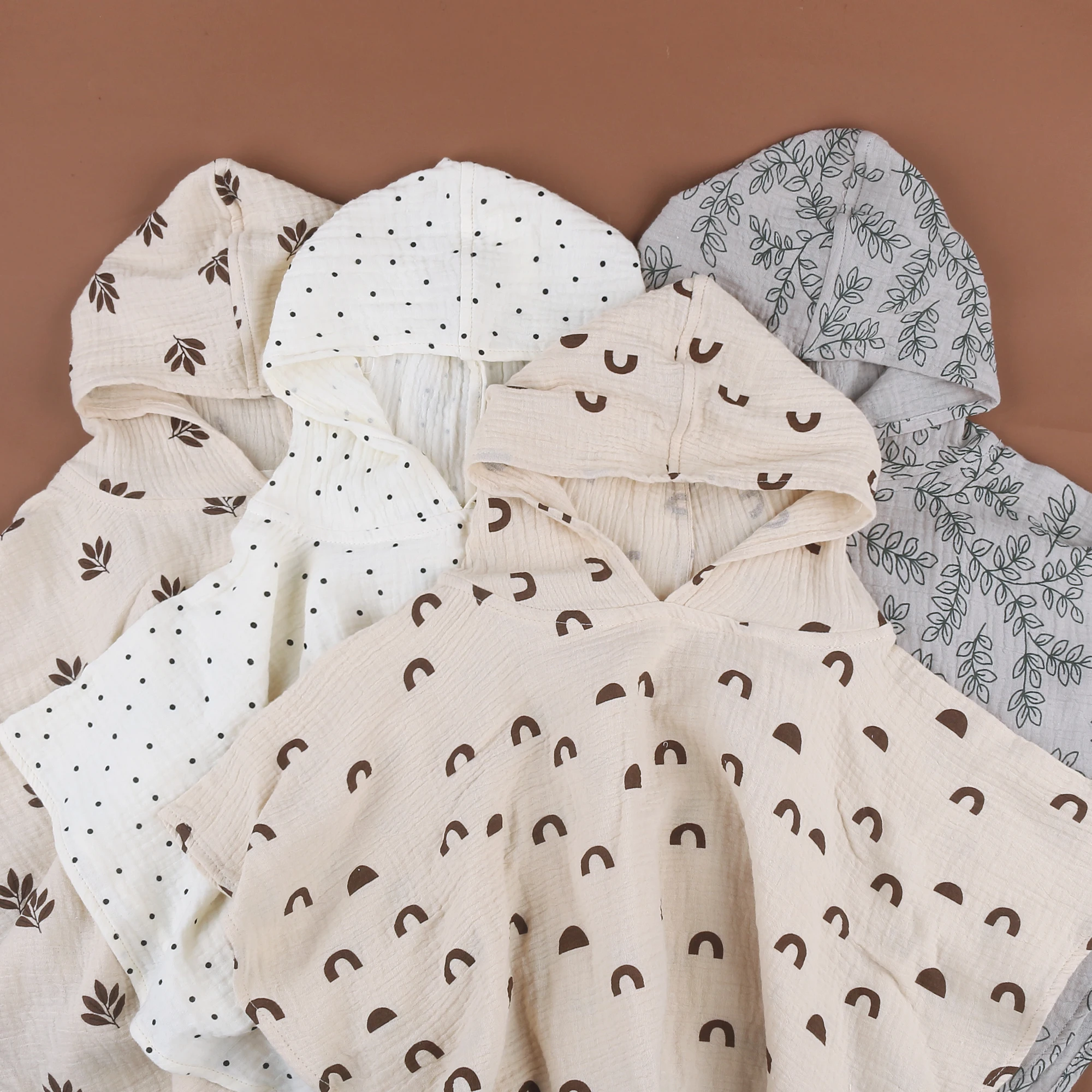 Toddler Hooded Beach Towel Cover up Cape Kids muslin Soft Quick Dry Absorbent Use for Swim Pool Bath Poncho Towels bath towel