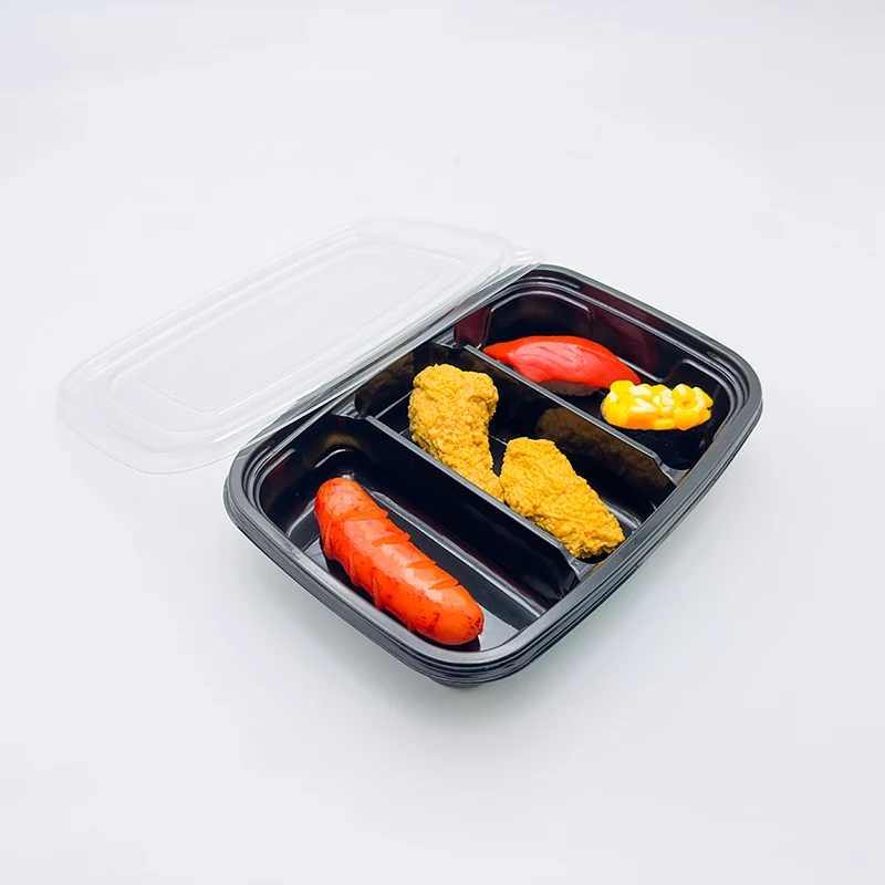 cold dish only fruit box multi compartments disposable plastic salad container