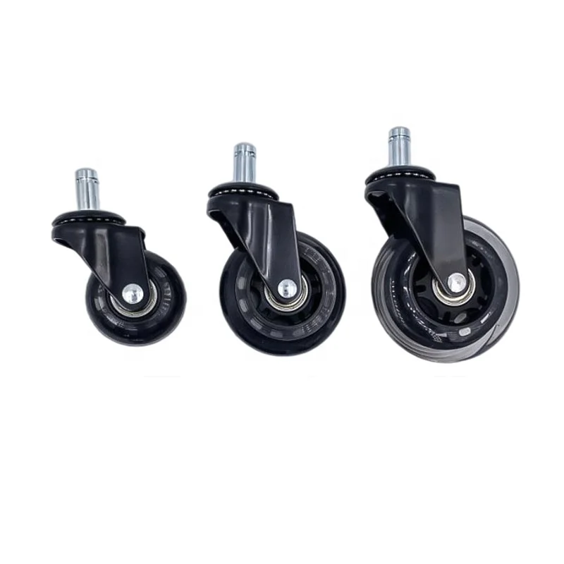 2 поворотных легких противоударных прочных резиновых колесика для кресла съемное официальное колесико
