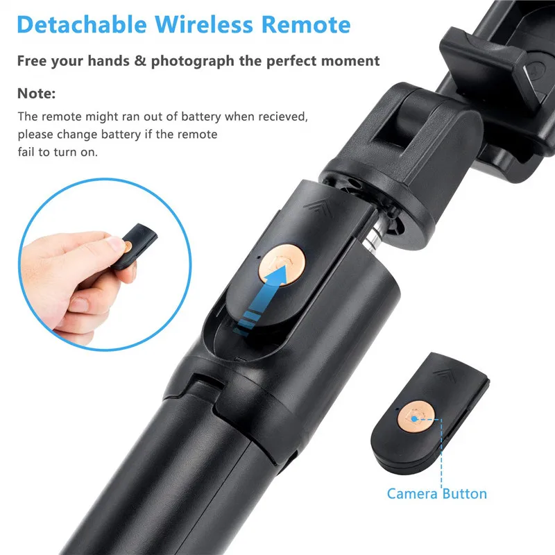 Best-selling Factory Supply compact and easy to carry Multi-angle rotating K10 photography selfie stick tripod