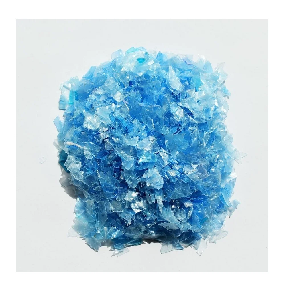 The Recycled Plastic of Blue Hot Washed the High Quality Pet Flakes with Good Quality and Price Made in Vietnam