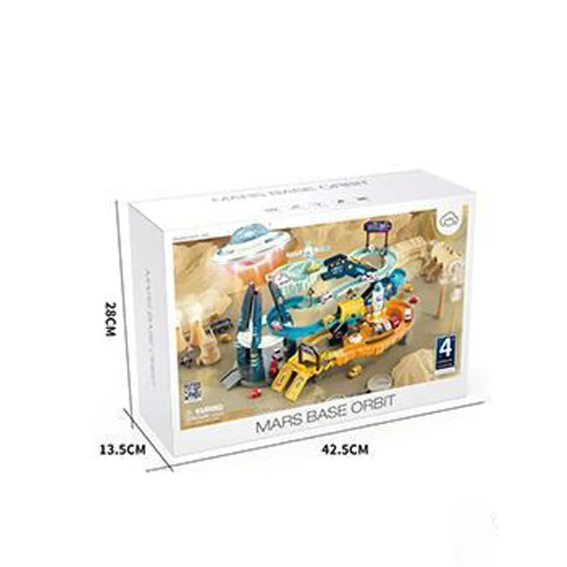 Космическая игрушка электрический трек для парковки база Mars B/O игрушки научное исследование детский гоночный автомобиль «сделай сам»