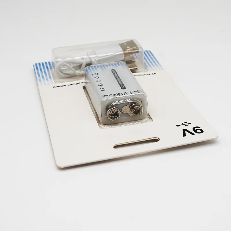 Заводские оптовые цены аккумуляторная батарея type c 9v usb литиевая
