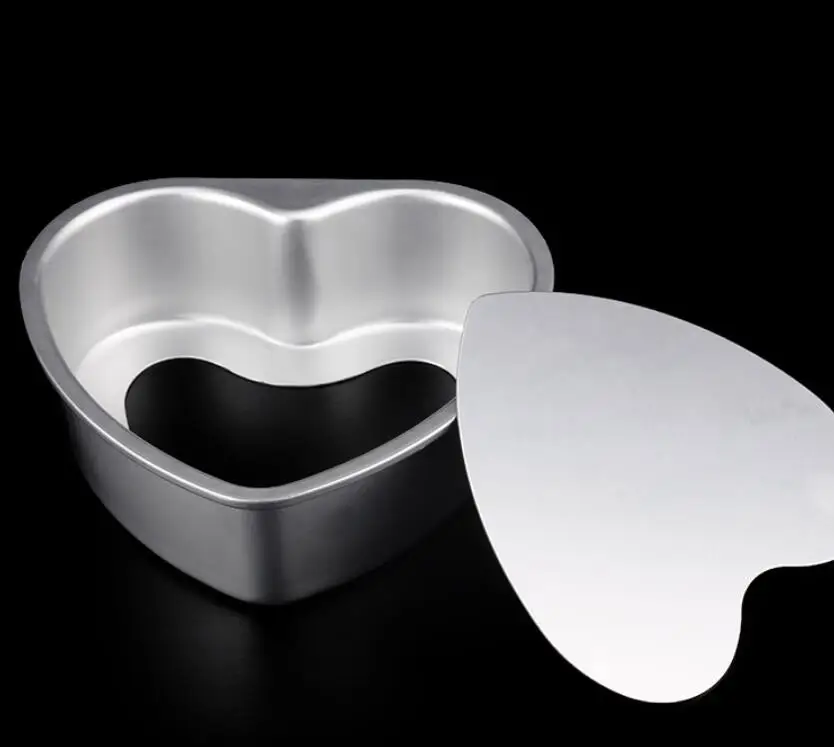 Heart Shape Aluminum Portable Cake Molde In Different Size