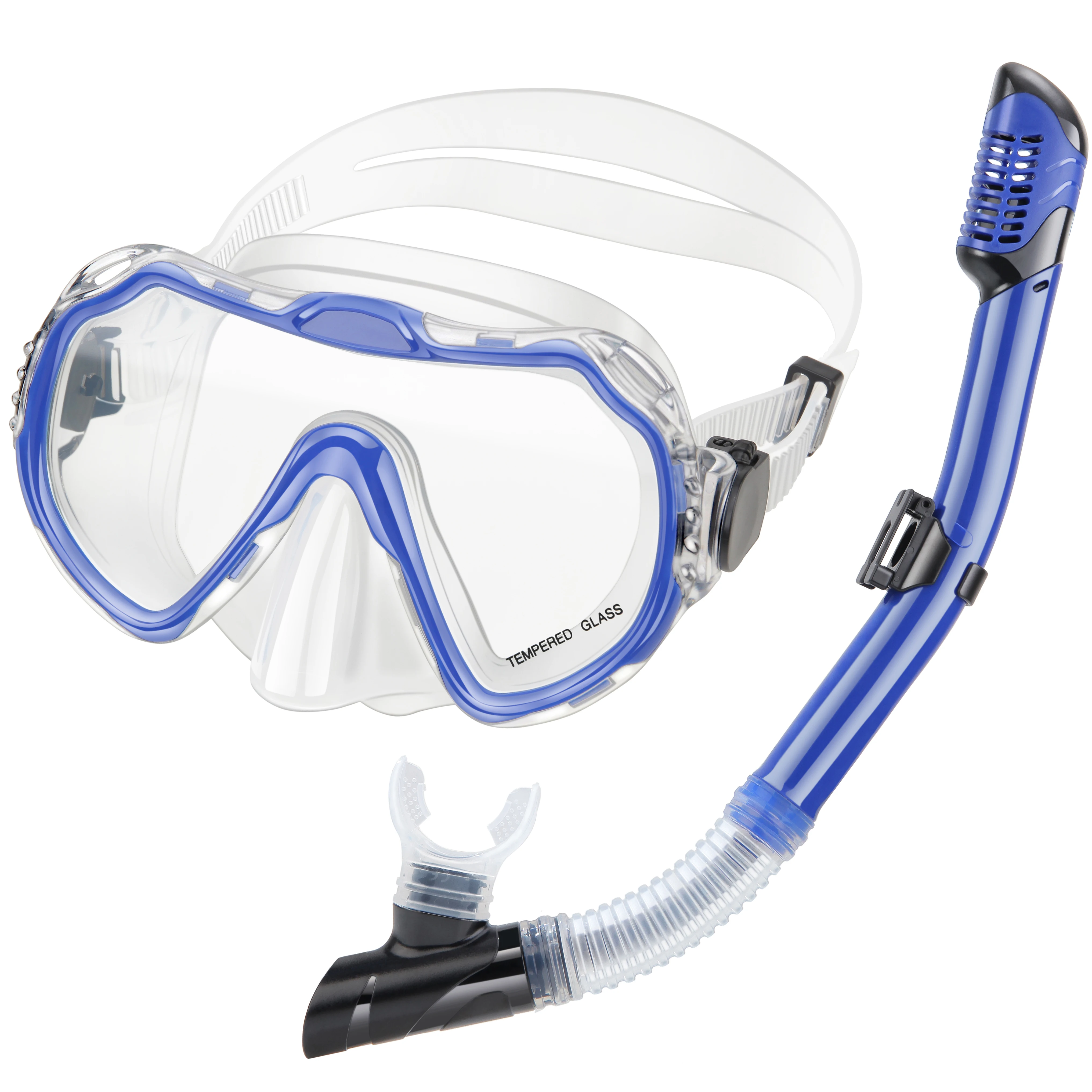 Swimming Glasses Tube Fins Sets Diving Swimming Snorkeling Mask for Diving For Adult And Kids