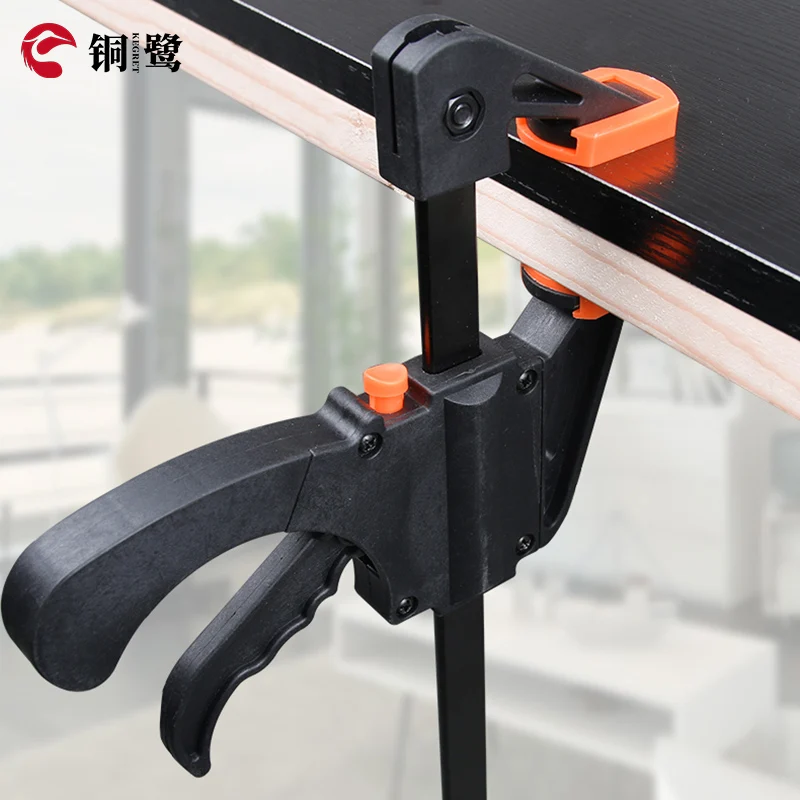 KEGRET 1/2PC Quick Ratchet F Clamps For Woodworking Carpentry Clamp One-Handed Heavy Duty Bar Clamp Wood Clip Kit Tool