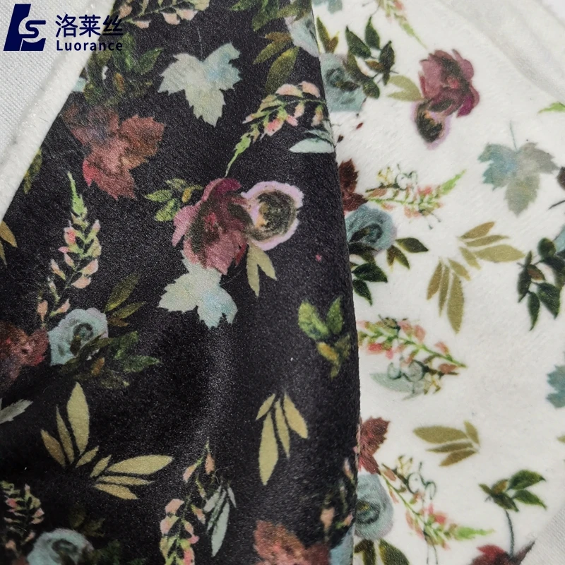 Stretch Super soft Custom Digital Printed wholesale spandex Minky Blanket Fabric for baby swaddle