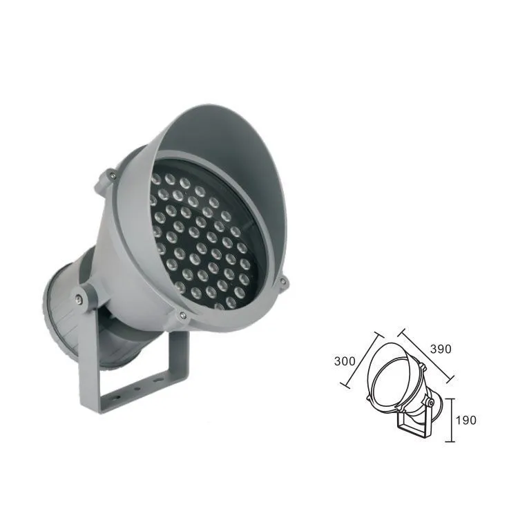IP65 уличный садовый 50w 80w COB Светодиодный прожектор литой алюминиевый AC85-265V наружного архитектурного освещения