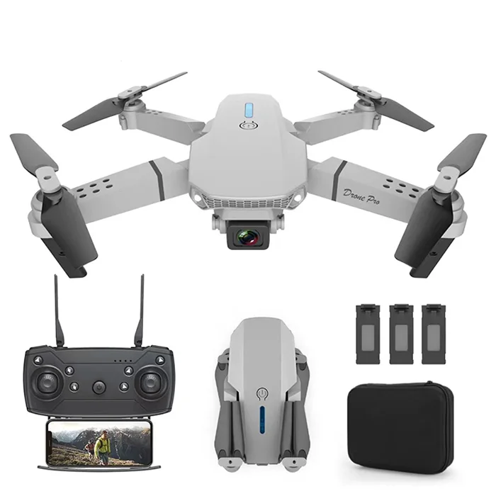 Foldable High Quality Long Range E88 Drone With Wifi Fpv 1080p 4k Hd Dual Camera Rc Quadcopter Toy Mini E88 Drone