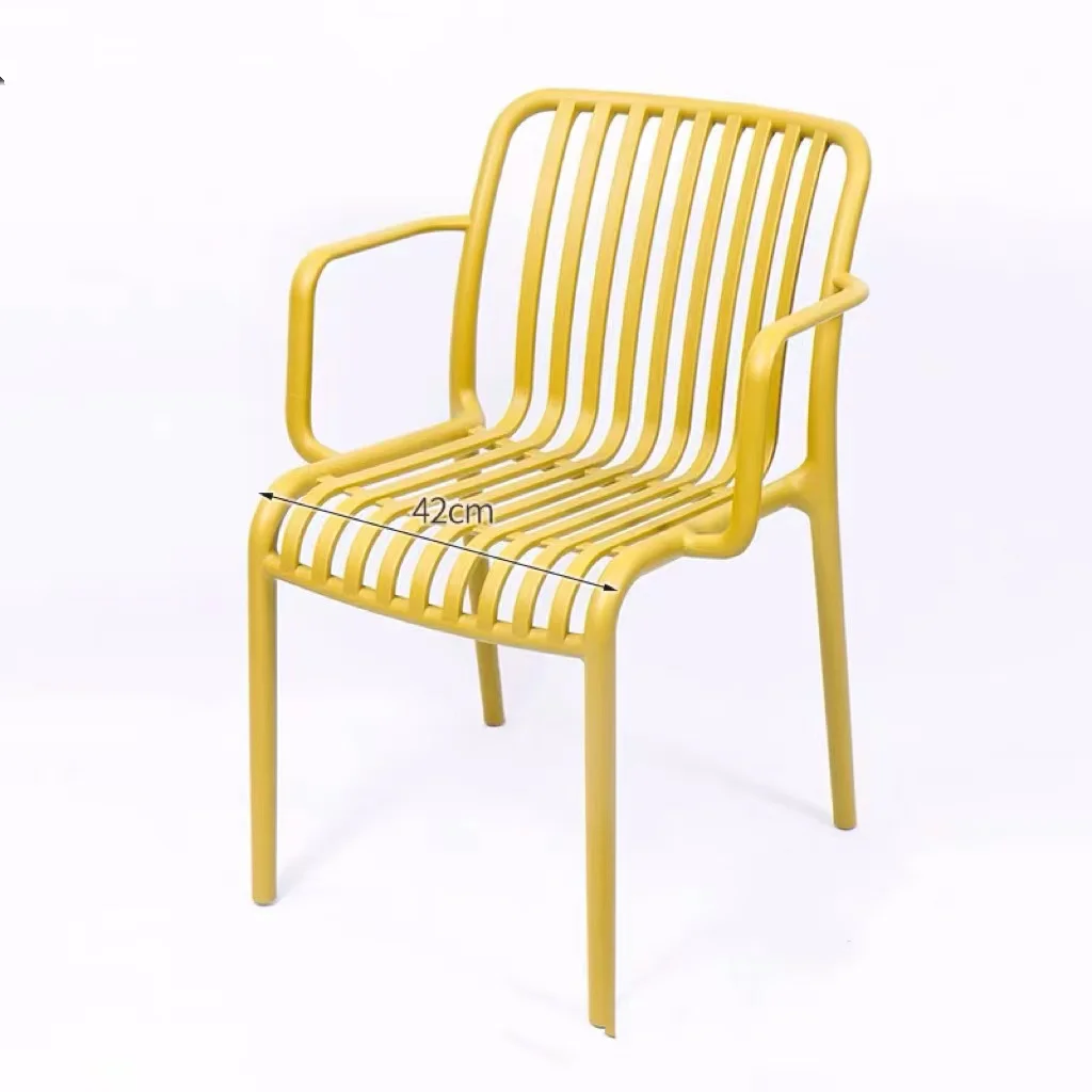 PP Plastic leisure chair Nordic simple chair patio chair for milk tea shop stool open air restaurant outdoor portable stackable