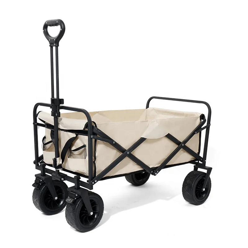 Camping cart trolley foldable outdoor camping trailer collapsible trolley car portable folding picnic camping accessories