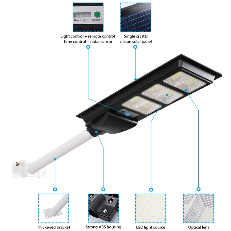 China factory solar street light high quality solar street light ip67 street solar led light outdoor commercial 10w 15w 18w