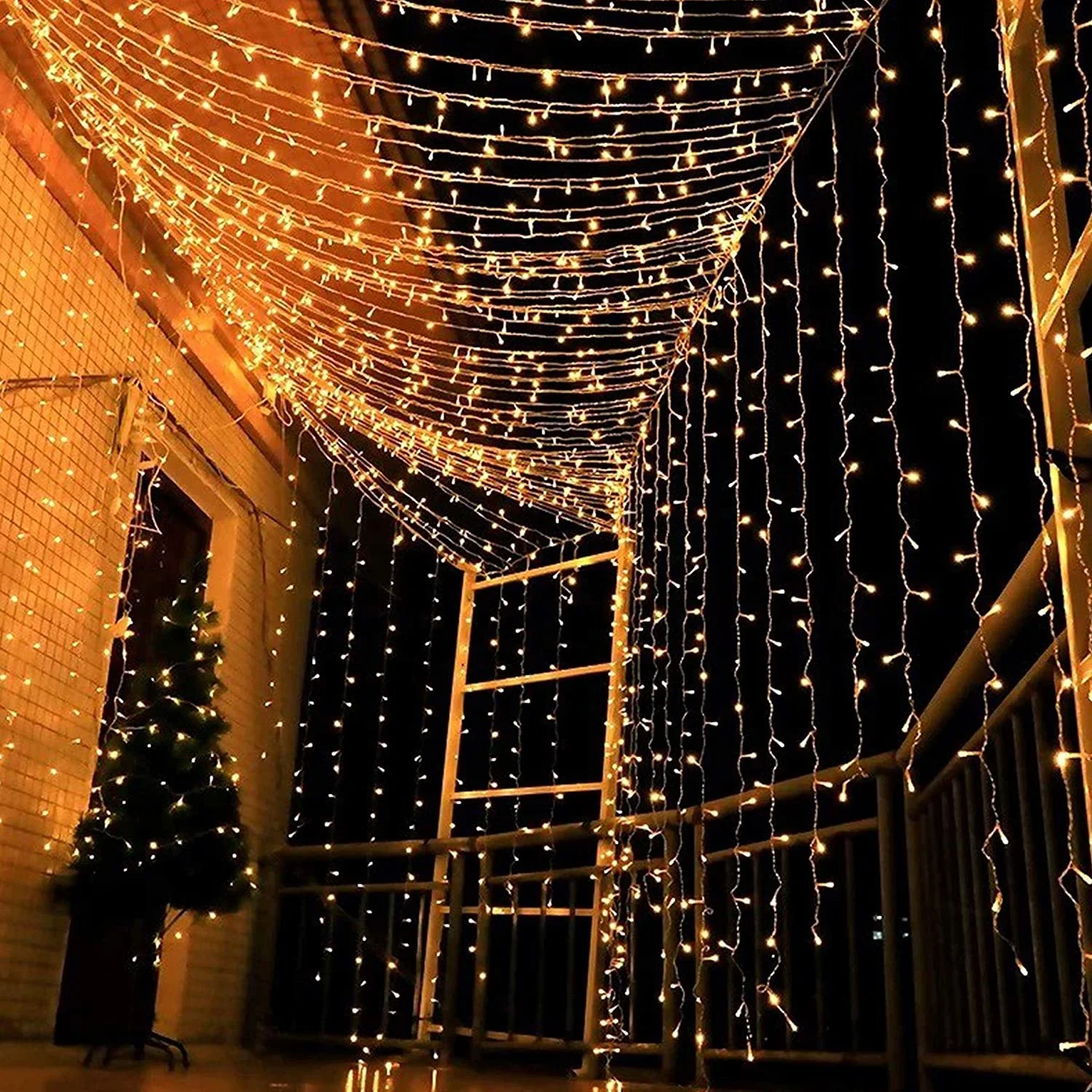 Christmas party wedding Ceiling led curtain light outdoor curtain led christmas lights led outdoor string lights