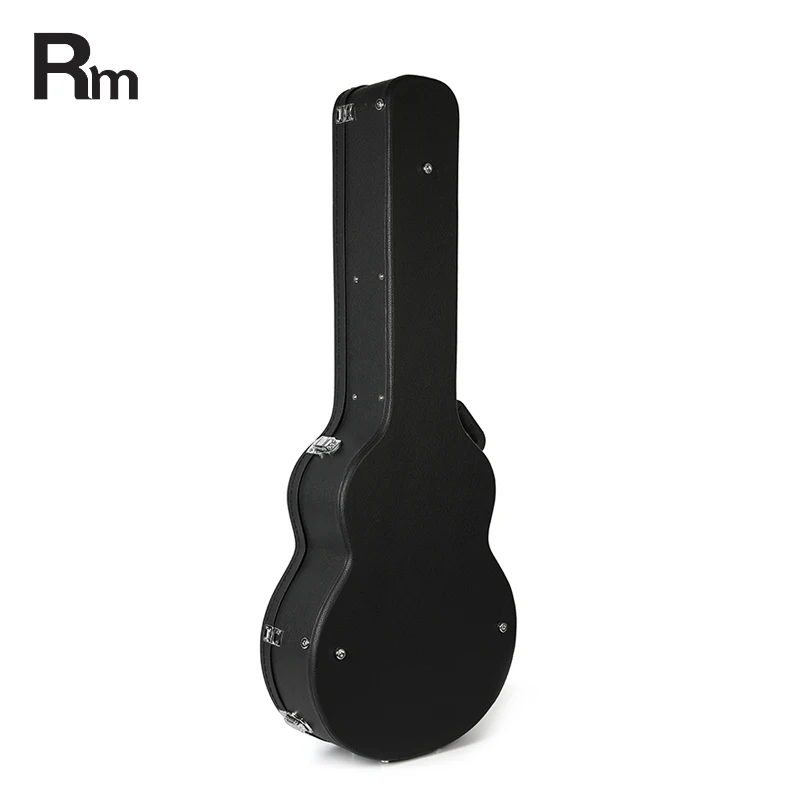 Leather Cover Jumbo Guitar Case Acoustic Dreadnought Guitar Hard-Shell Carry Case Shockproof Custom Guitar Case