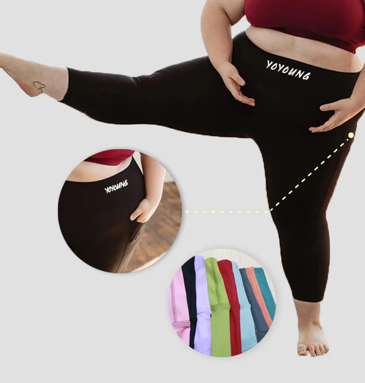 high waisted custom plus size activewear good quality workout pants sports leggings