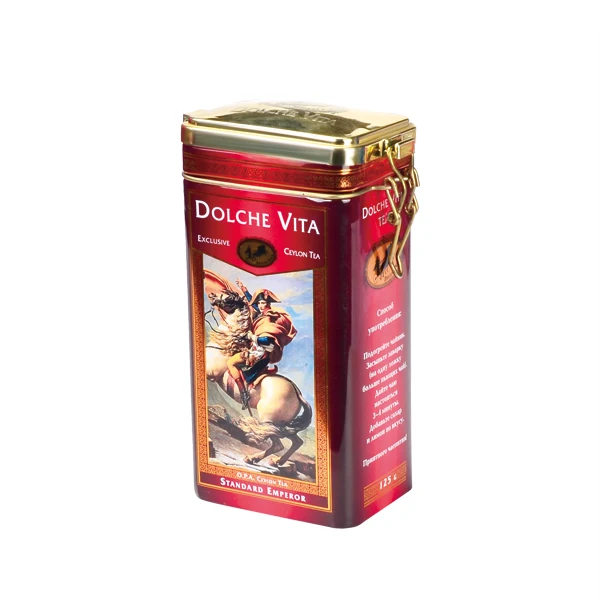 Custom Rectangle Metal Tea Tins for Tea Can Packaging