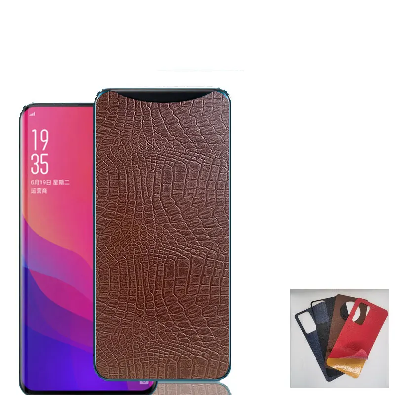 Suitable for OPPO Reno 3 4 5 6 pro 4SE 5K 6Z  imitation leather crocodile print phone back film