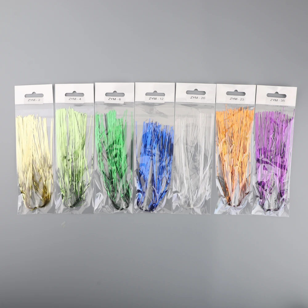 SUPERIORFISHINGWholesale UV Pearl Flashabou Tinsel Fly Tying String Jig Hook Lure Making Fishing Material Lure Hair