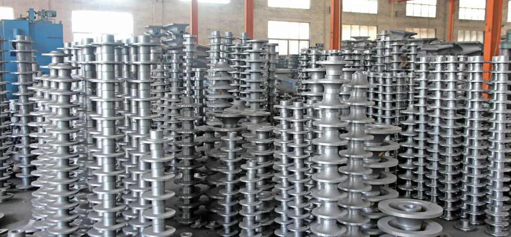 Factory custom cast iron shaft disc fan impeller stainless steel shaft sleeve cast and forged shaft plate