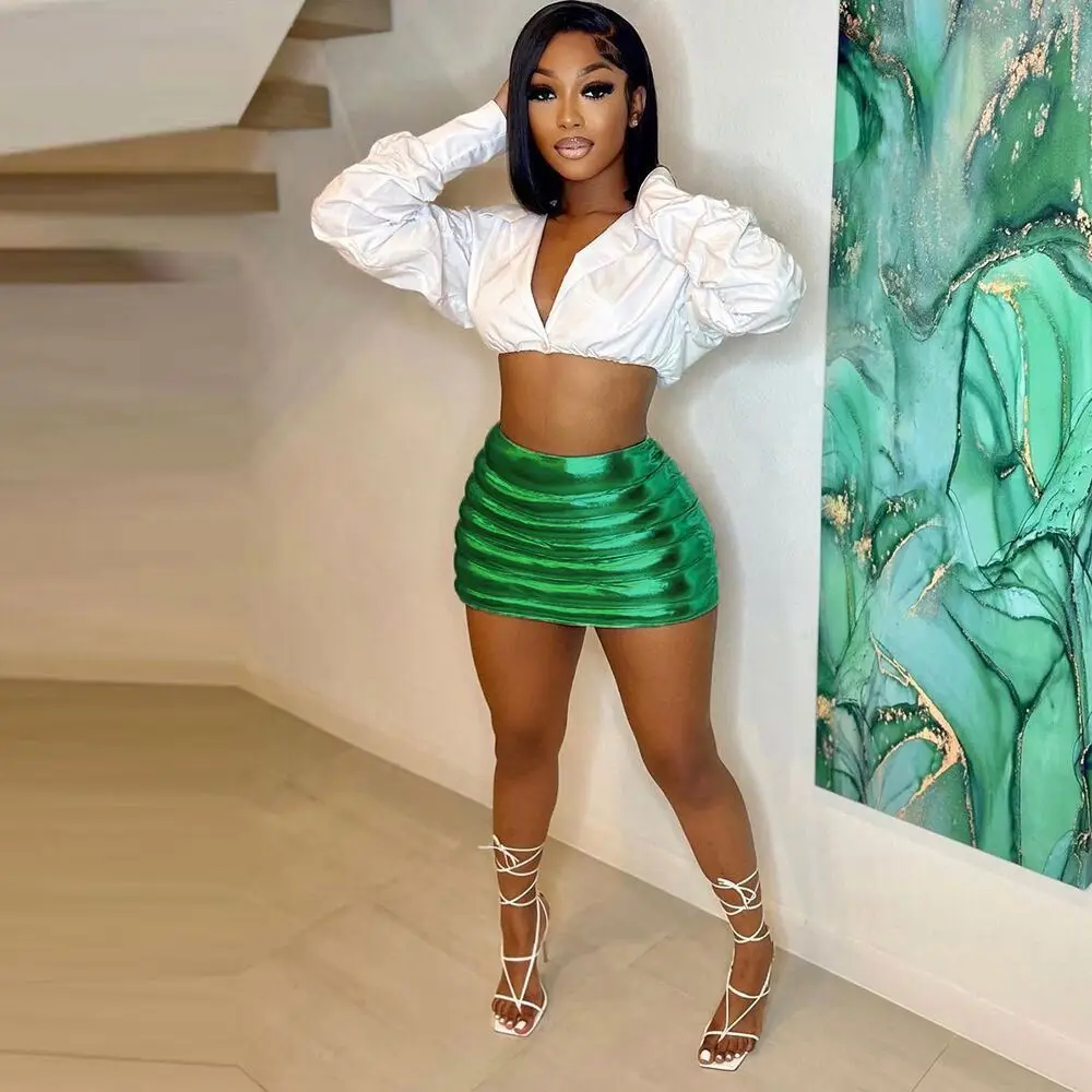 WQ583 8 Color Bubble Skirt Fashion Beautiful Women Mini Skirts Down Style Short Skirts