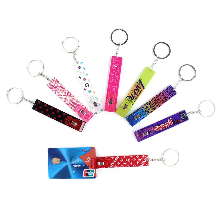 2022 new launched fashion plastic credit card grabber  for long nails